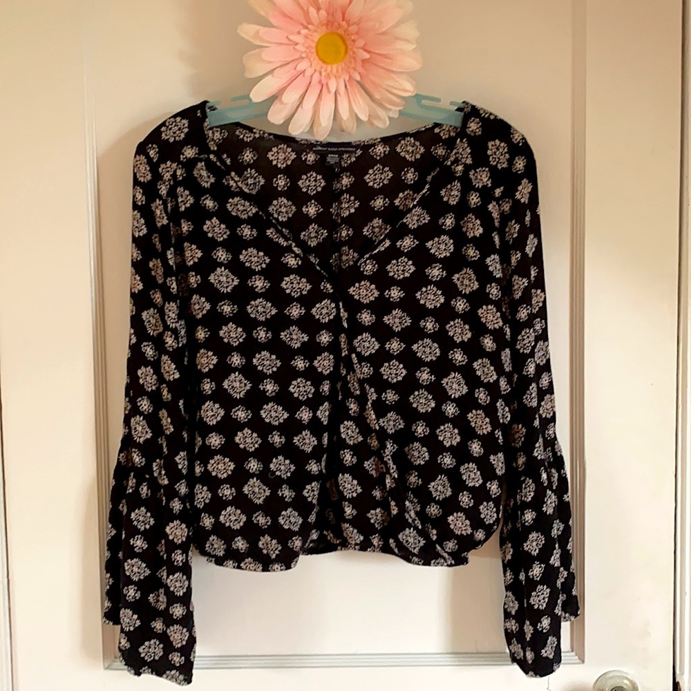 American Eagle Outfitters US size S sheer boho top
